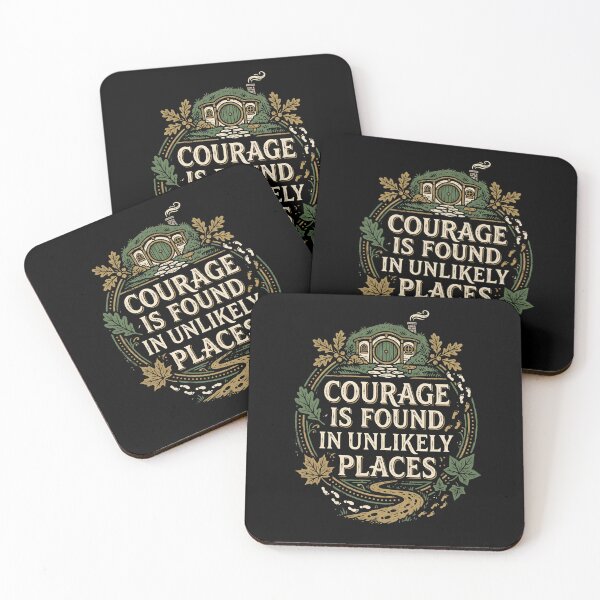 Item preview, Courage Is Found In Unlikely Places Cozy Halfling Hole designed and sold by Fenay Designs.