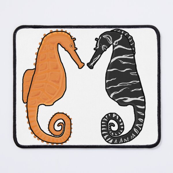 Item preview, Seahorses orange and zebra design designed and sold by tigerlilyz.