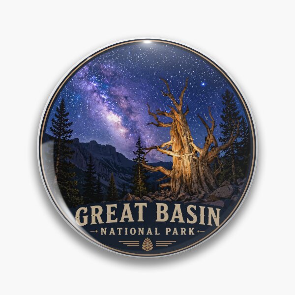Item preview, Great Basin National Park Retro Desert Mountain designed and sold by Gideon Emmerich.