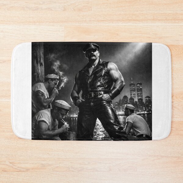 Item preview, 1970's Hudson River The Boys Are Back - Leather Daddy Cruise New York Hyperrealism Series Gay Art designed and sold by ItsAKinkThing.