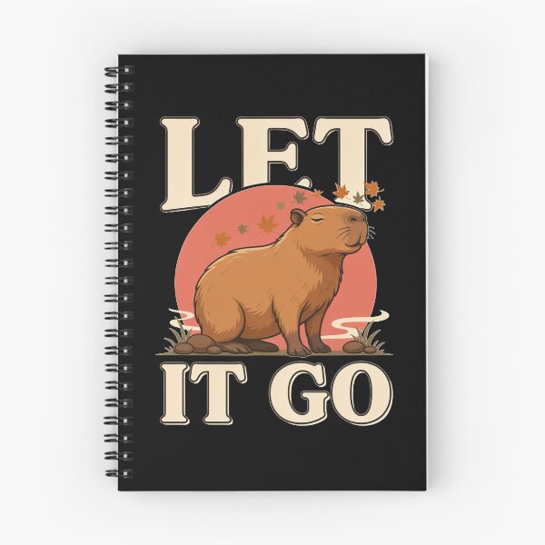 Item preview, Let It Go Capybara – Vintage Stoic Nature Design designed and sold by No Excuses Supply.