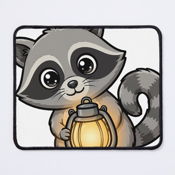 Item preview, Raccoon Camping Lantern designed and sold by pumsquare.