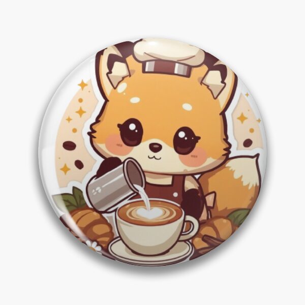 Item preview, Cute Latte Fox Kawaii Sticker | Cozy Coffee Lover Gift designed and sold by Stylestickers55.
