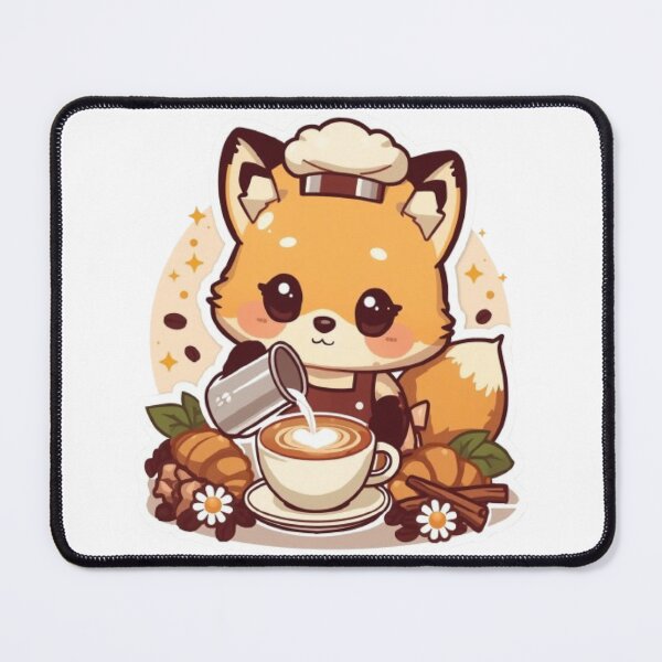 Item preview, Cute Latte Fox Kawaii Sticker | Cozy Coffee Lover Gift designed and sold by Stylestickers55.