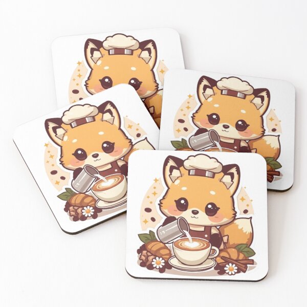 Item preview, Cute Latte Fox Kawaii Sticker | Cozy Coffee Lover Gift designed and sold by Stylestickers55.