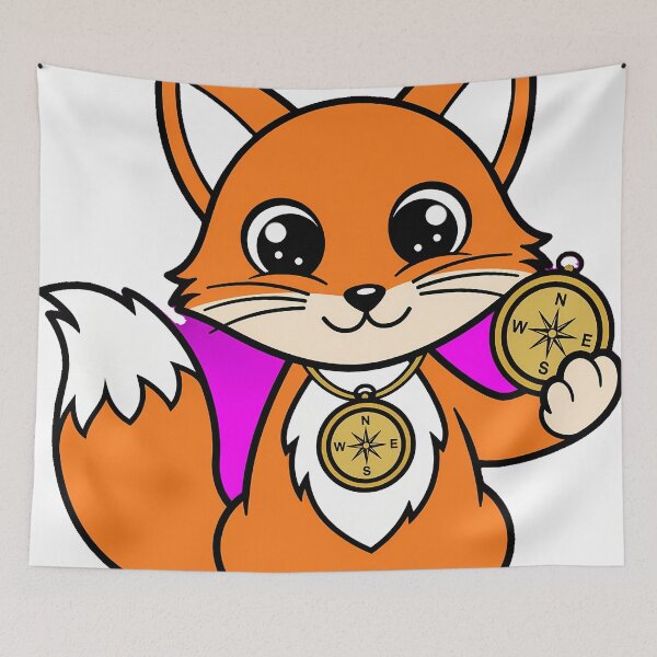 Item preview, Fox With Compass designed and sold by pumsquare.