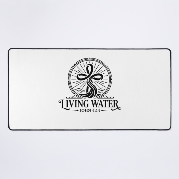 Item preview, Living Water Christian | John 4:14 Badge  designed and sold by stylishdzign.