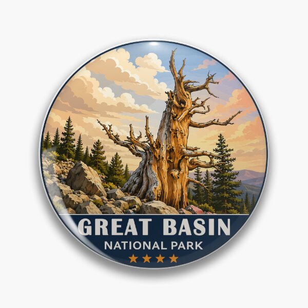Item preview, Great Basin National Park Retro Desert Mountain designed and sold by Gideon Emmerich.