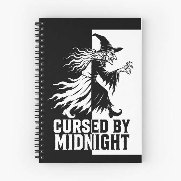 Item preview, Witch Horror Split Halloween Shirt | Black White Silhouette Design designed and sold by SunnyDesign82.
