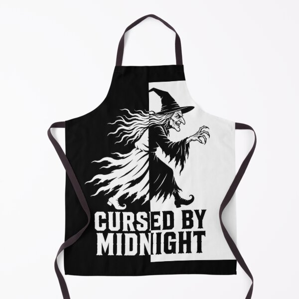 Item preview, Witch Horror Split Halloween Shirt | Black White Silhouette Design designed and sold by SunnyDesign82.