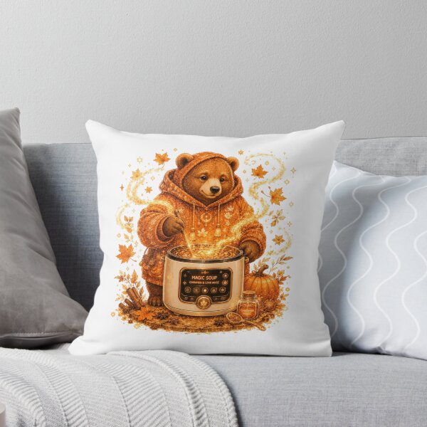 Item preview, Steampunk Bear Cooking Magic Soup Digital Pot Autumn designed and sold by AQUILAKREO.