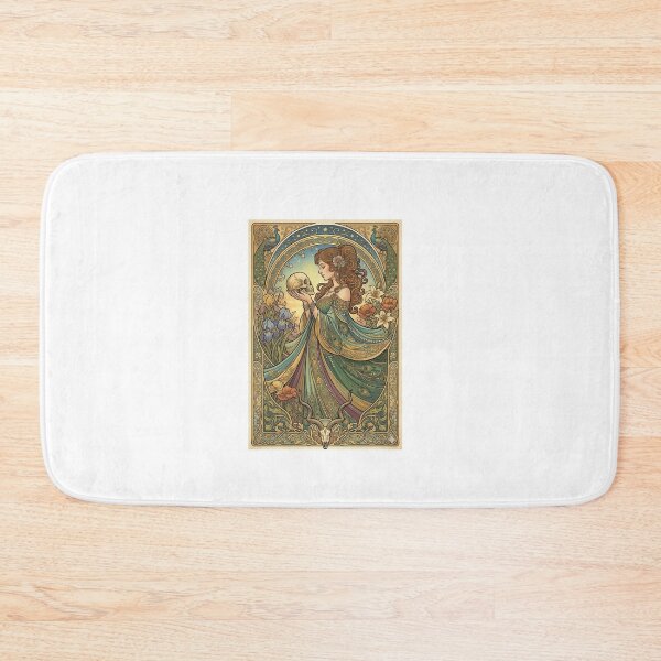 Item preview, Curious Woman Art Nouveau designed and sold by ArtofDissent.