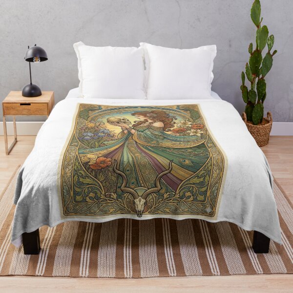 Item preview, Curious Woman Art Nouveau designed and sold by ArtofDissent.
