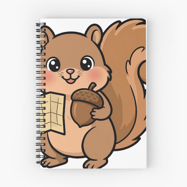 Item preview, Squirrel With Acorn and Map designed and sold by pumsquare.