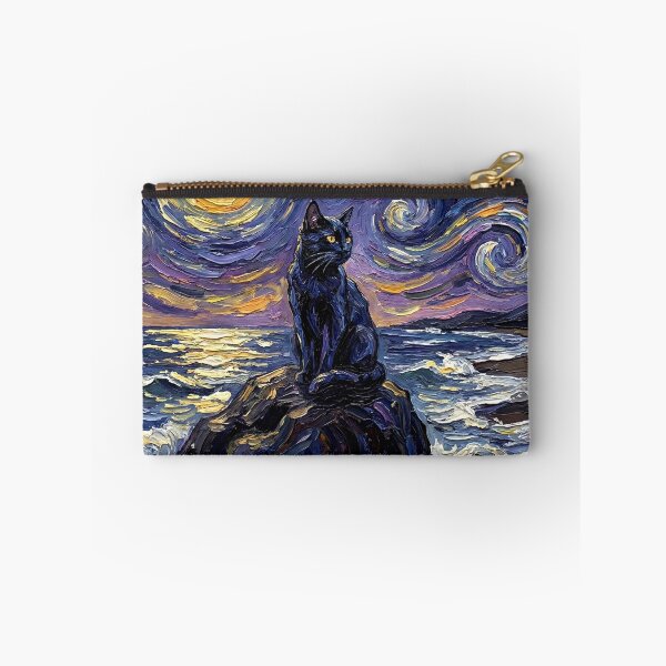 Item preview, Beach Night - Black Cat designed and sold by AjaTrier.