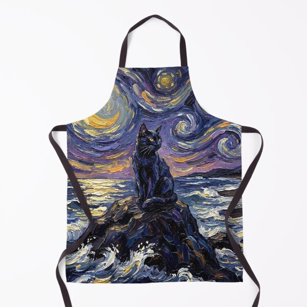 Item preview, Beach Night - Black Cat designed and sold by AjaTrier.