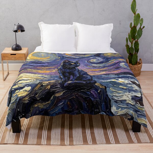 Item preview, Beach Night - Black Cat designed and sold by AjaTrier.