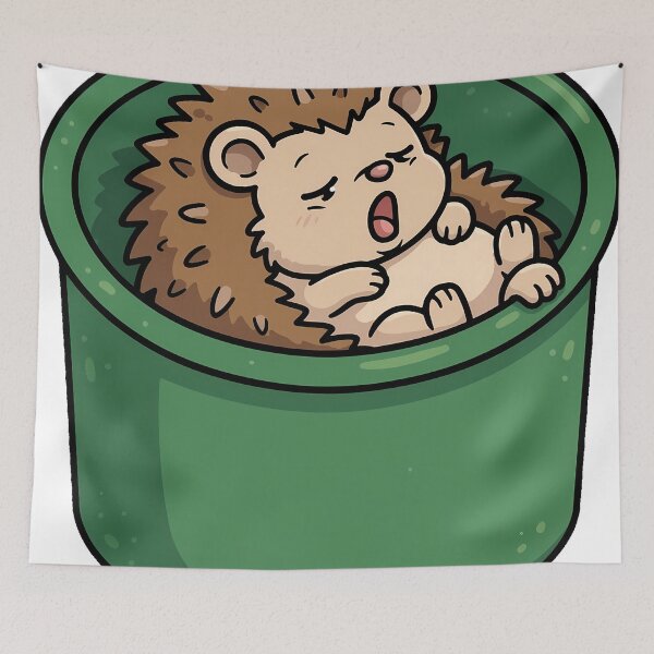 Item preview, Hedgehog In Camping Mug designed and sold by pumsquare.