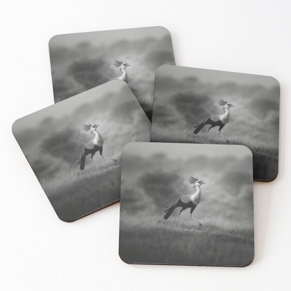 Item preview, A Secretary Bird striding across African grasslands, Birds in Motion designed and sold by CDC40.