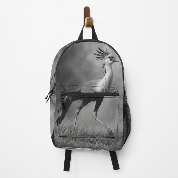 Item preview, A Secretary Bird striding across African grasslands, Birds in Motion designed and sold by CDC40.