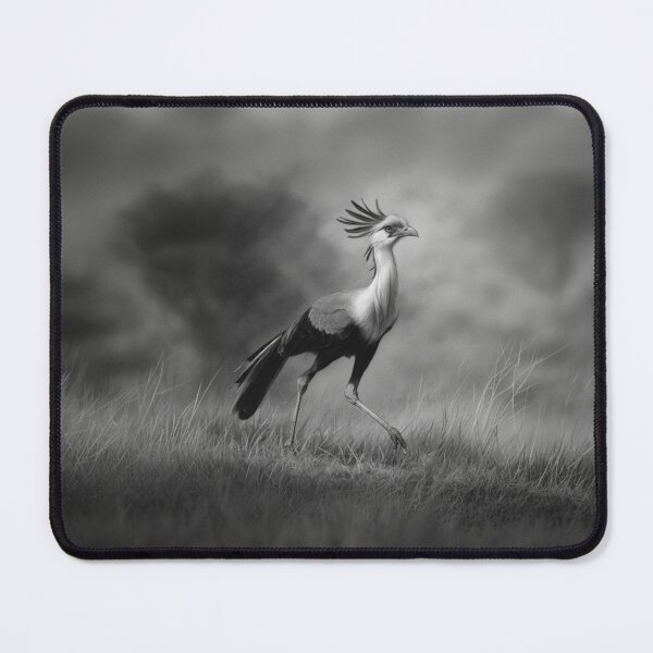 Item preview, A Secretary Bird striding across African grasslands, Birds in Motion designed and sold by CDC40.
