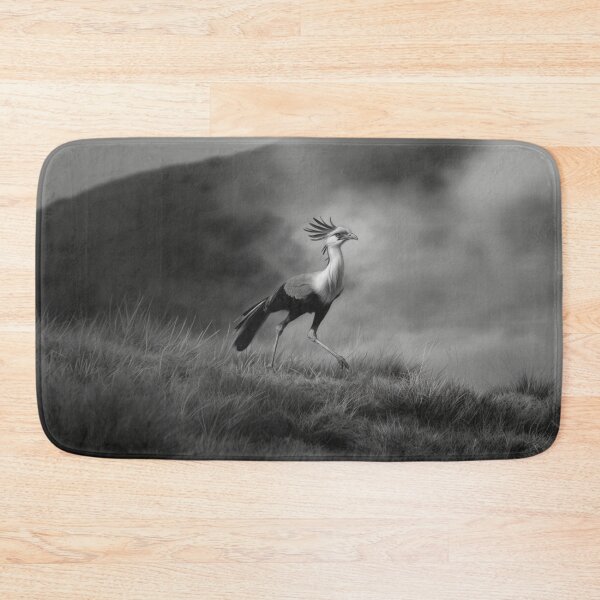 Item preview, A Secretary Bird striding across African grasslands, Birds in Motion designed and sold by CDC40.