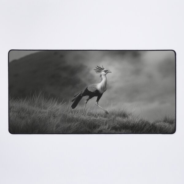 Item preview, A Secretary Bird striding across African grasslands, Birds in Motion designed and sold by CDC40.