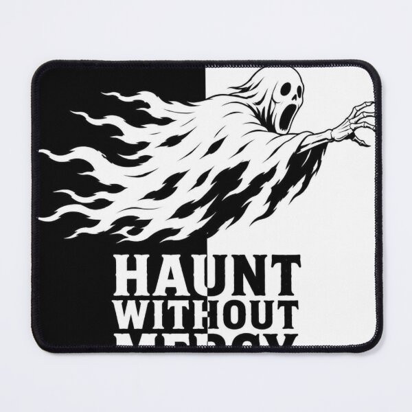 Item preview, Ghost Horror Split Halloween Shirt | Black White Silhouette Design designed and sold by SunnyDesign82.