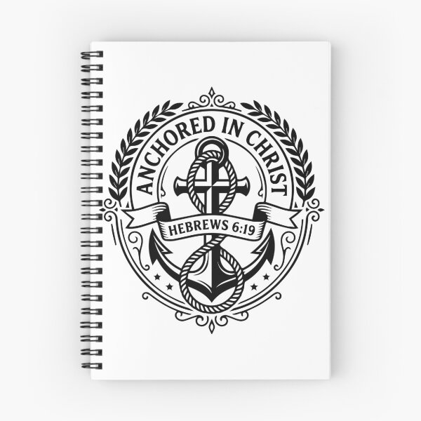 Item preview, Anchored in Christ Christian Crest | Hebrews 6:19  designed and sold by stylishdzign.