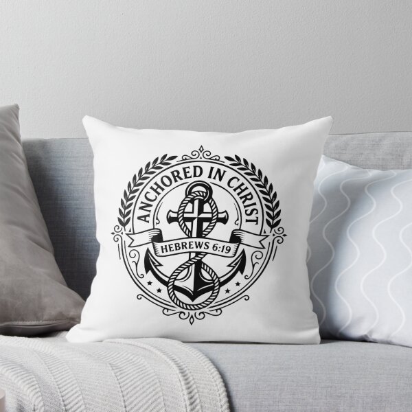 Item preview, Anchored in Christ Christian Crest | Hebrews 6:19  designed and sold by stylishdzign.