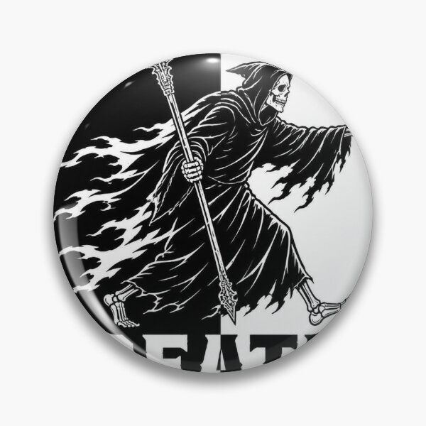 Item preview, Grim Reaper Horror Split Halloween Shirt | Black White Silhouette Design designed and sold by SunnyDesign82.