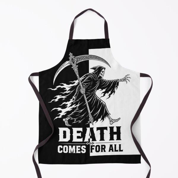 Item preview, Grim Reaper Horror Split Halloween Shirt | Black White Silhouette Design designed and sold by SunnyDesign82.