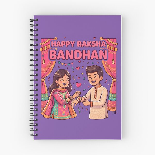 Item preview, Happy Raksha Bandhan Celebration Cute Brother And Sister Illustration designed and sold by Nadir071010.