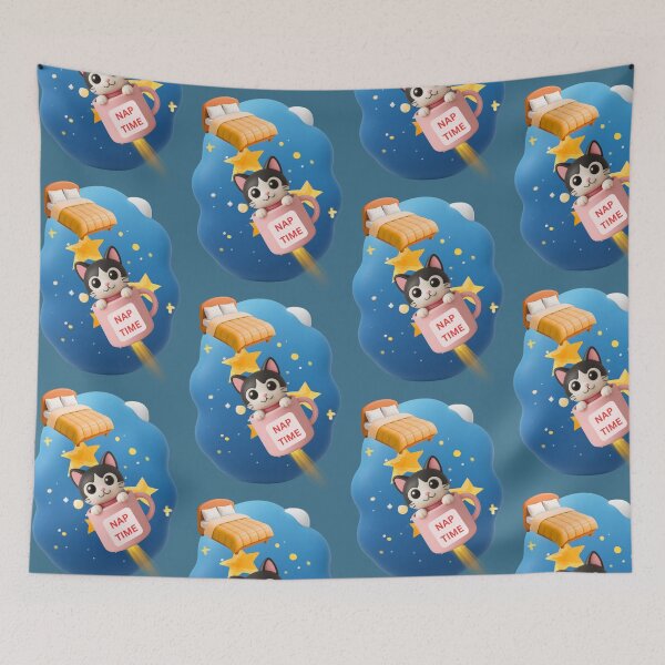 Item preview, Space Cat Coffee Rocket designed and sold by AppealingVibes.
