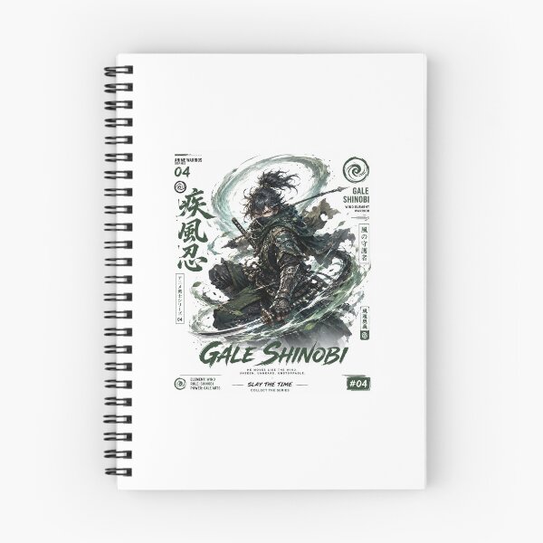 Item preview, Gale Shinobi – Wind Element Ninja | Anime Warrior Series #04 | Original Fantasy Warrior Art designed and sold by SLAYTHESPACE.