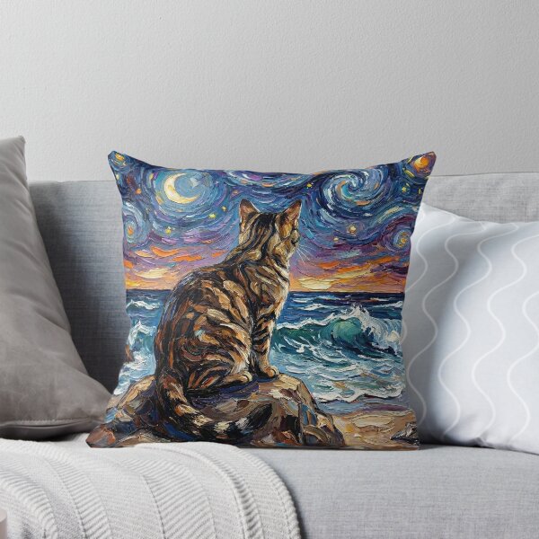 Item preview, Beach Nights - Brown Tabby designed and sold by AjaTrier.