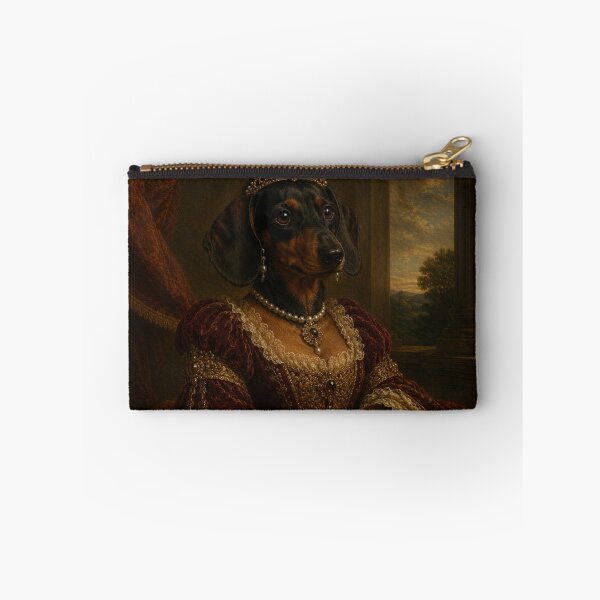 Item preview, The Royal Dachshund Queen – Elegant Baroque Portrait designed and sold by LittleGinnyArt.