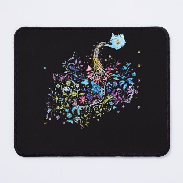 Item preview, Magical Watering Can Floral Garden | Whimsical Botanical Fantasy Illustration designed and sold by byaga.
