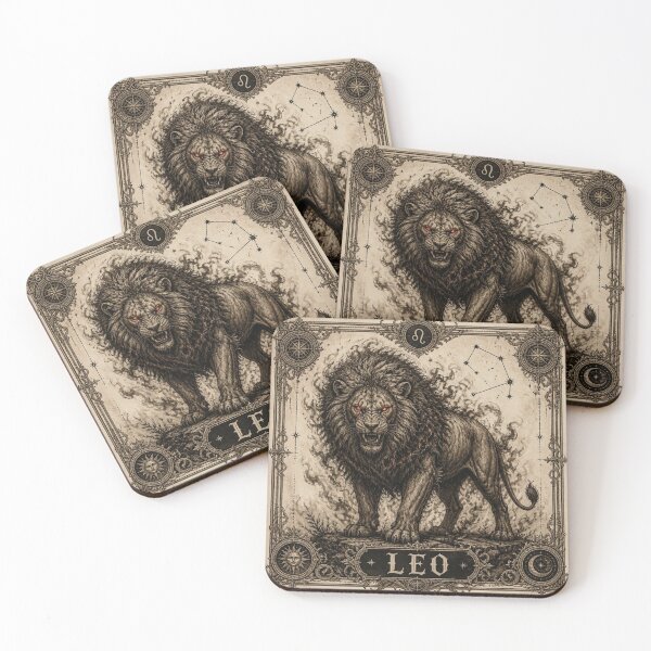 Item preview, Possessed Leo Zodiac Halloween Shirt | Ivory Vintage Engraving designed and sold by SunnyDesign82.