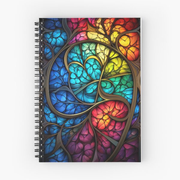 Item preview, Art Nouveau Rainbow Stained Glass Filigree designed and sold by pinkal.