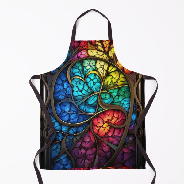 Item preview, Art Nouveau Rainbow Stained Glass Filigree designed and sold by pinkal.