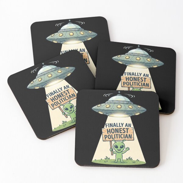 Item preview, Finally An Honest Politician | Funny UFO Gifts For Political Parody designed and sold by BrokenLabel.