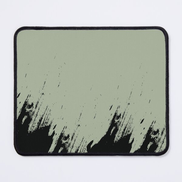 Item preview, Abstract Black Ink Splash on Sage Green designed and sold by BetweenForms.