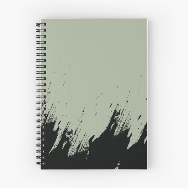 Item preview, Abstract Black Ink Splash on Sage Green designed and sold by BetweenForms.