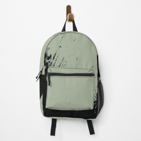 Item preview, Abstract Black Ink Splash on Sage Green designed and sold by BetweenForms.
