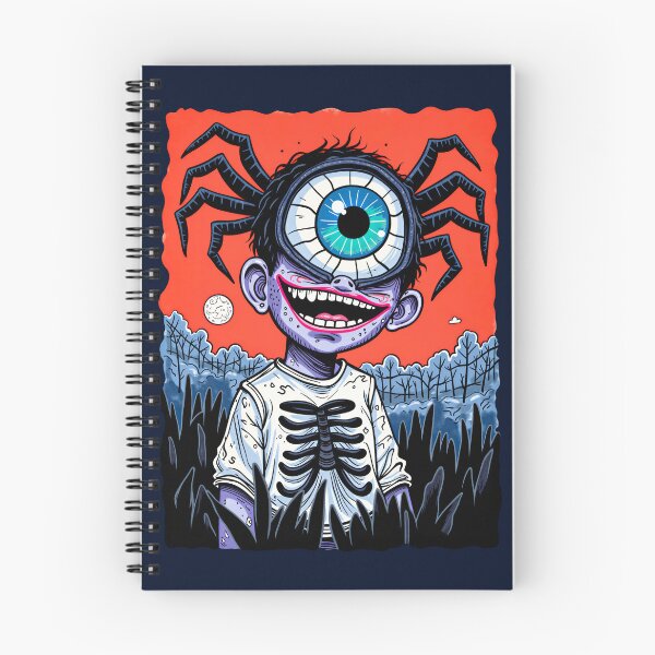 Item preview, Creepy Cute One-Eyed Spider Boy - Spooky Character Art  designed and sold by QQQueen.
