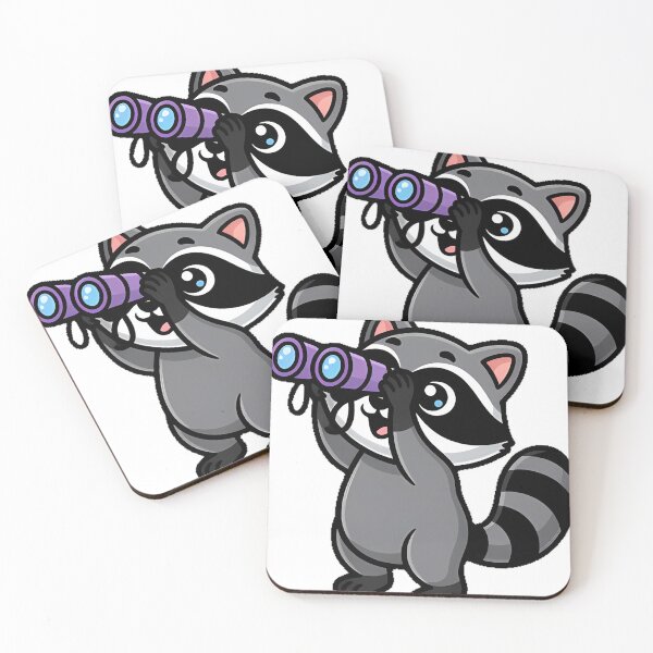 Item preview, Raccoon Stargazing With Binoculars designed and sold by pumsquare.