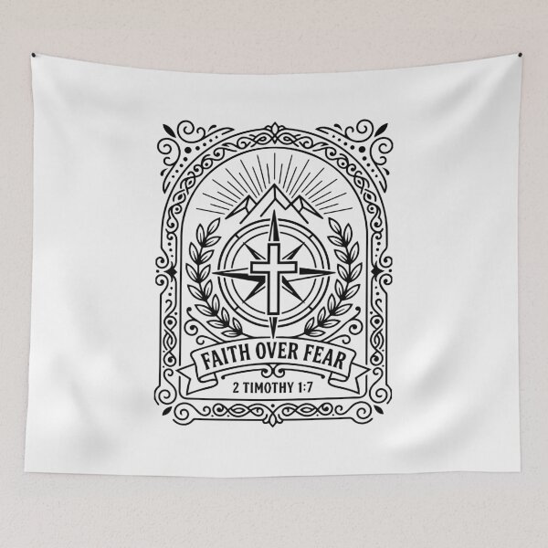 Item preview, Faith Over Fear Compass Crest | Christian, Faith, Religious  designed and sold by stylishdzign.