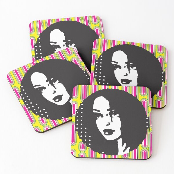 Item preview,  Pop Art Portrait of a Woman with Vibrant Geometric Patterns designed and sold by cremedecolor.