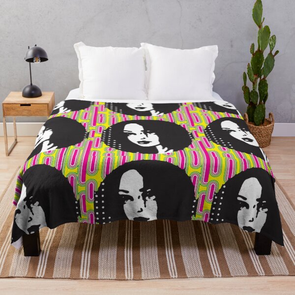 Item preview,  Pop Art Portrait of a Woman with Vibrant Geometric Patterns designed and sold by cremedecolor.